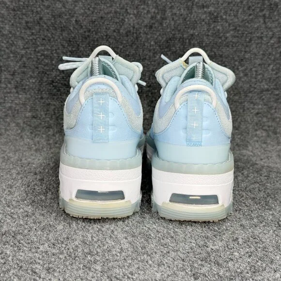 Jordan Air Mae Shoes Women's 6.5 Celestine Blue Athletic Platform Mid Sneakers - Picture 5 of 11